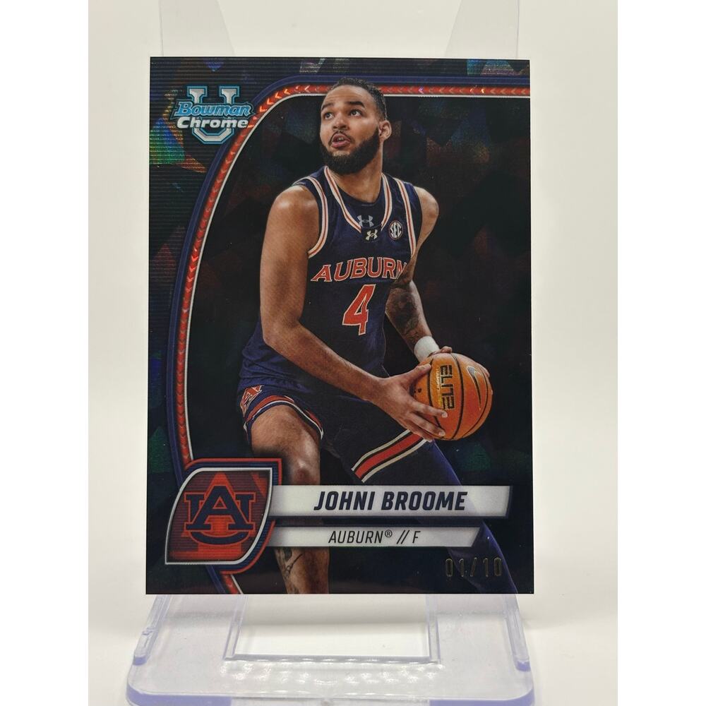 2024 Bowman Chrome U Sapphire Johni Broome Black Refractor 1/10 SSP 76ers